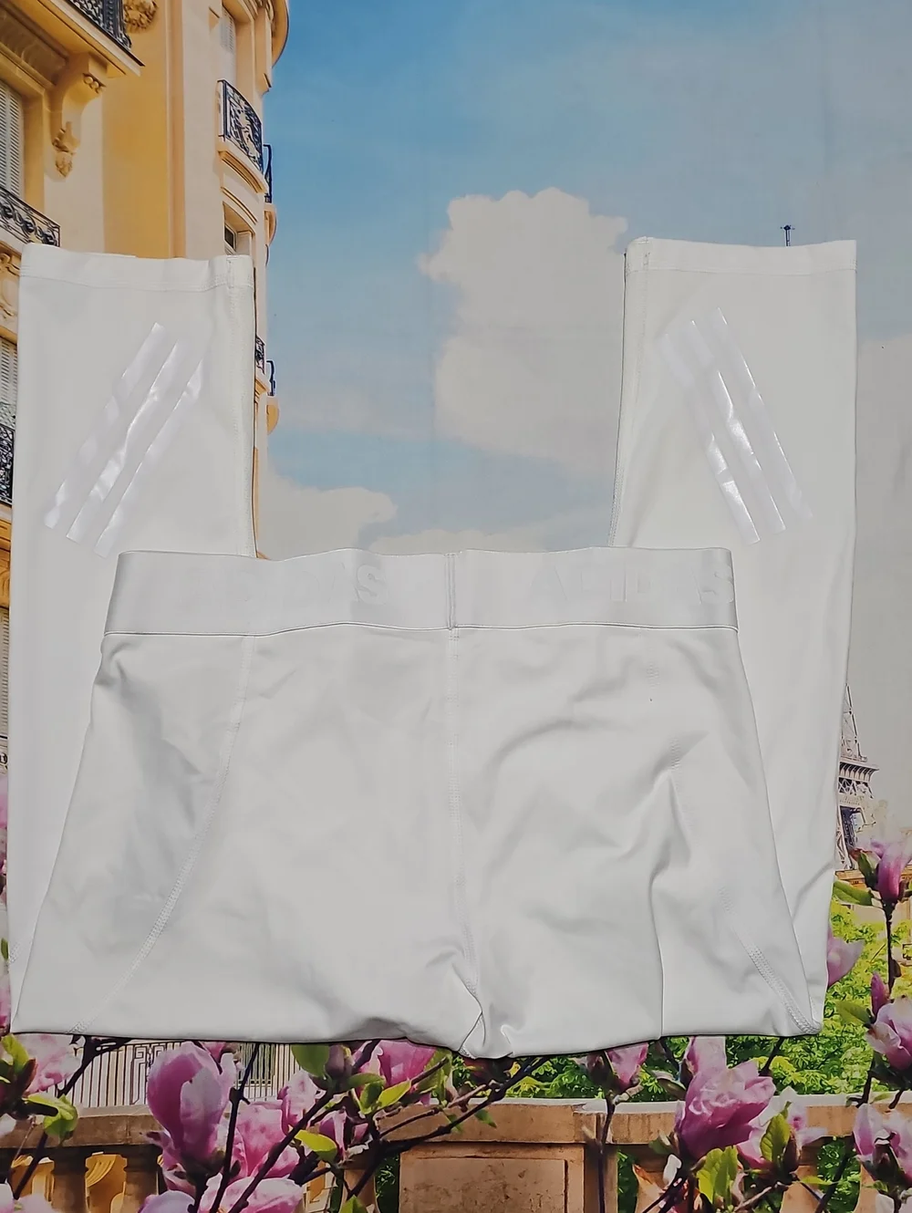 Adidas White 3/4 Tights Alphaskin Size XL New